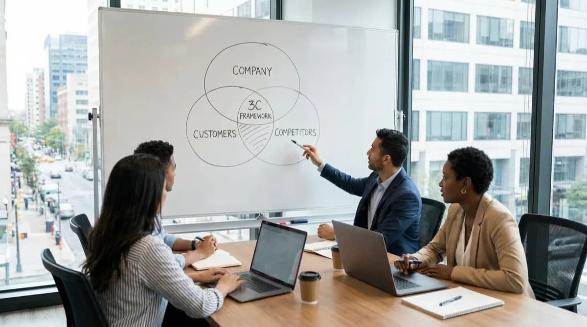 Cover image for 3Cs Framework: Company, Customer, Competitor + Case Example
