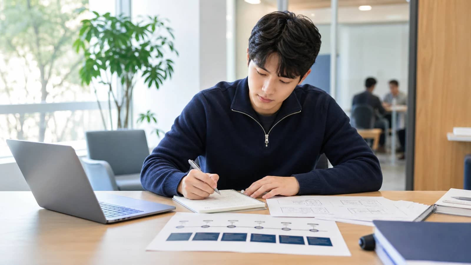 Incoming MBA candidate preparing resume and case notes for BCG Unlock