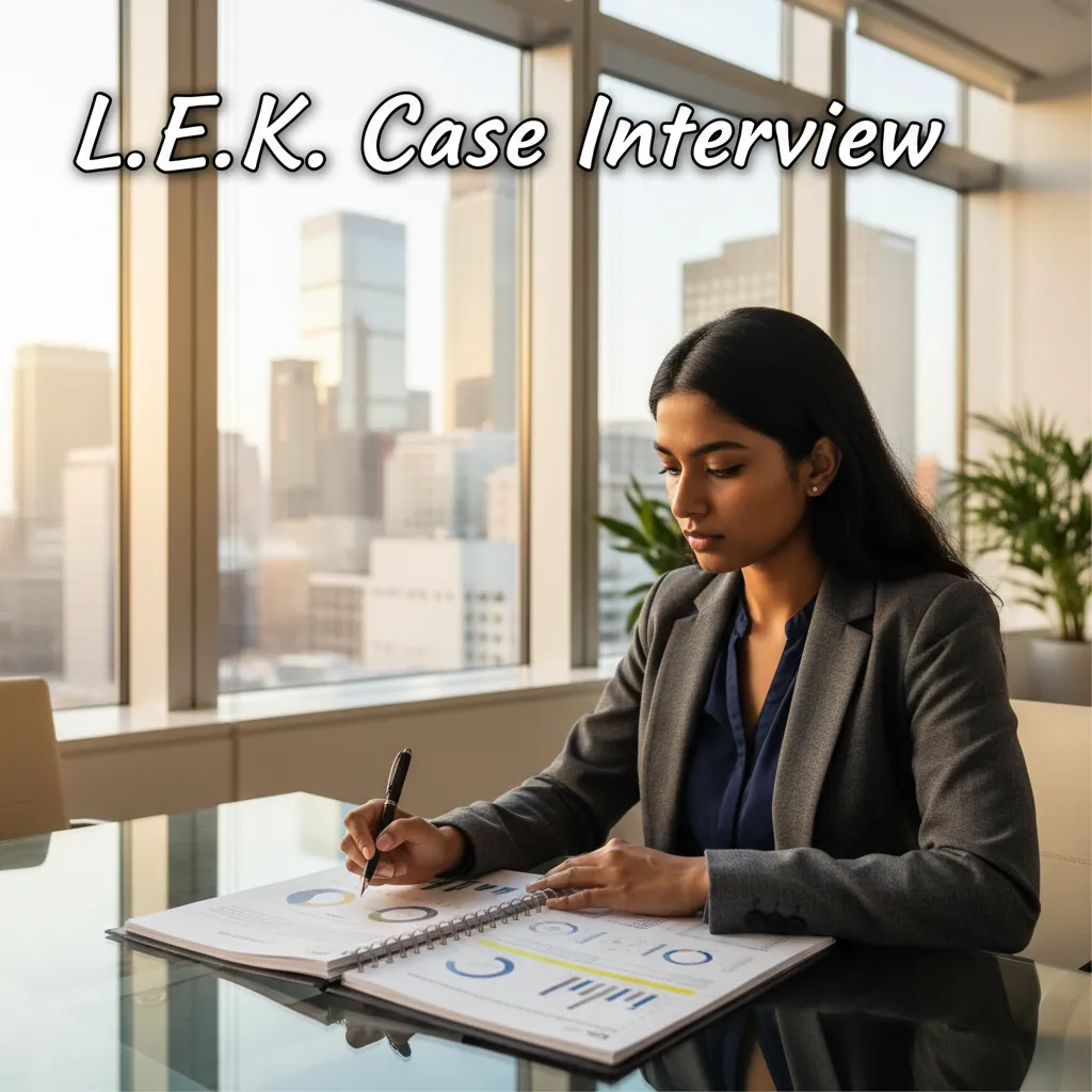L.E.K. case interview preparation guide cover image