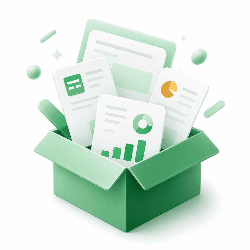Open box of free consulting prep resources