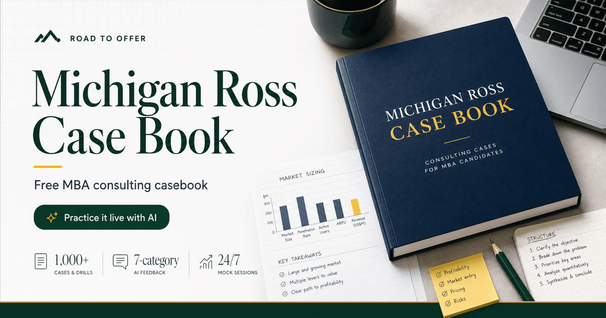 Michigan Ross case book cover